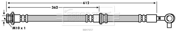 BORG & BECK Тормозной шланг BBH7657
